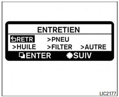 Mode d'entretien