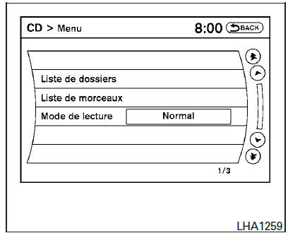 Menu CD