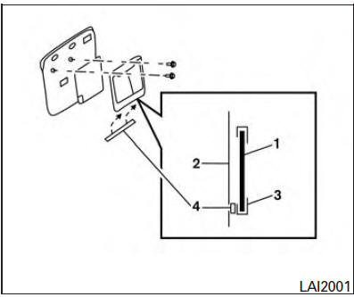 Capitonnage de support de plaque d'immatriculation