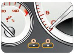 Boutons du rheostat d'eclairage