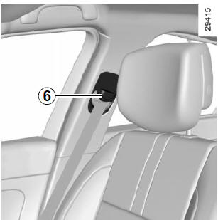 Réglage en hauteur des ceintures de sécurité des sièges avant