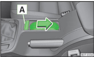 Console centrale avant : portegobelets