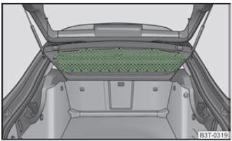 Coffre à bagages : filet à bagages