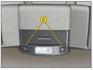 Commandes des sièges chauffants de la banquette