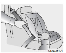 Mettre une ceinture de sécurité de passager au mode d'autobouclage