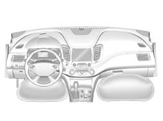 Le sac gonflable du conducteur se