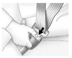 Pour détacher la ceinture, appuyer