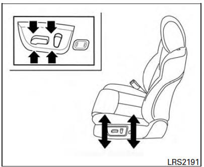 Commande de réglage de la hauteur du siège (siège du conducteur)