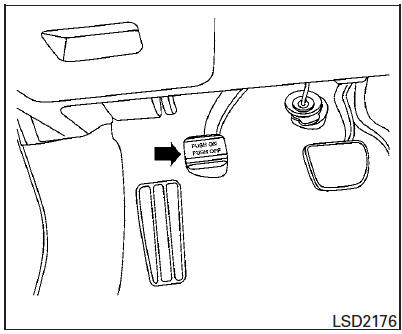 Pour le serrer : enfoncez fermement le frein de