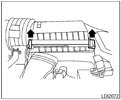 Le filtre à air ne doit pas être nettoyé et réutilisé.