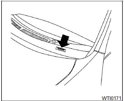 La plaque du numéro d'identification du véhicule