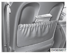 Le dossier du siège du passager