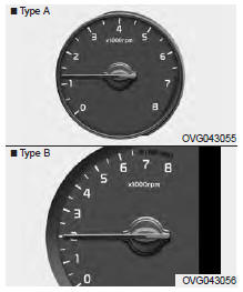 Le tachymètre indique le nombre