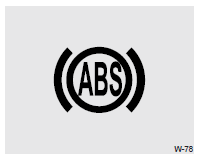 Le témoin des freins ABS s'allume