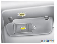 L'éclairage du miroir s'allumera