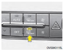 Le dégivreur chauffe la lunette