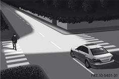 L'éclairage d'intersection augmente considérablement l'angle d'éclairage de